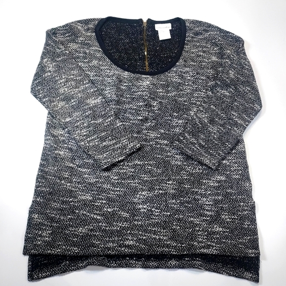 Soft Surroundings Downtown Tunic Marled Sweater, L - Picture 3 of 10